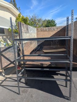 18x48 Metal Shelf With Wood