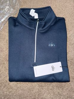 Navy blue Alo unisex quarter zip