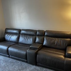 Recliner Leather Sofa 