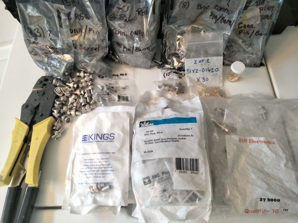 BNC RG-6 Crimp Style Connectors And More