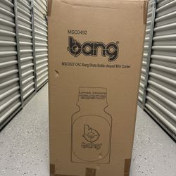 Bang Energy Mini Fridge Bottle Shaped Cooler Candy Apple Crisp Green New Promo