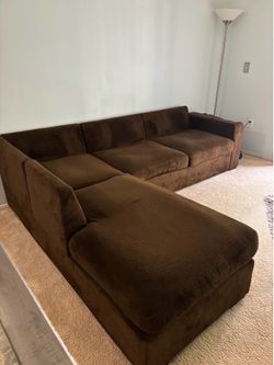 Chocolate Right- Facing Sectional