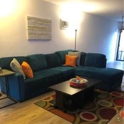 Teal Sectional Couch