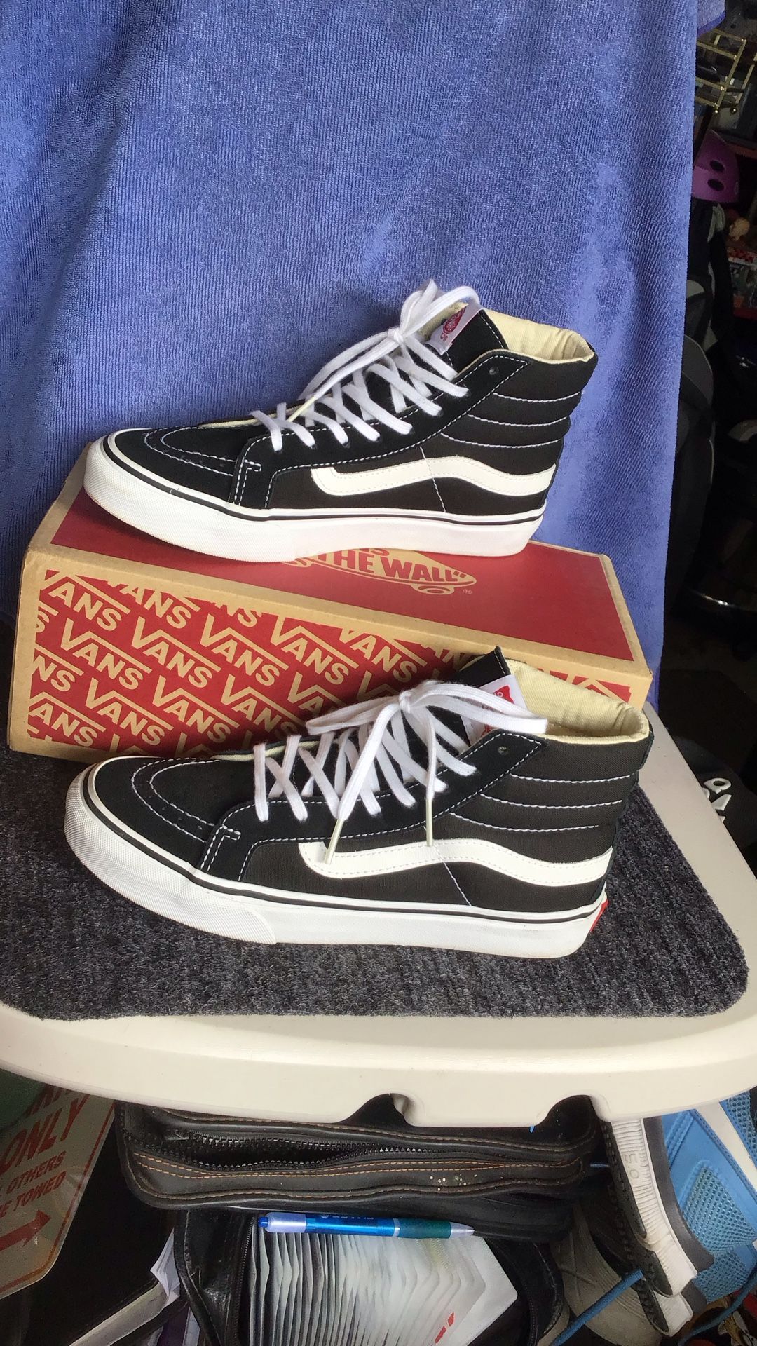 Vans SK8 Hi Unisex Casual High-top Skater Shoes Size Men 5.5 Or Women 7