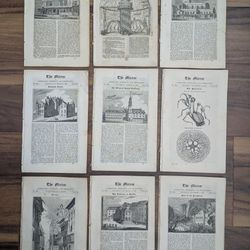 Price is per each one, not all.  196-Year-Old magazine The Mirror of Literature, Amusement, and Instruction from various dates in the year 1829. 