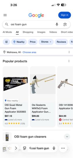 OSI Foam Gun