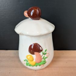 Vintage Little Mushroom Canister 