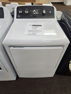 7.2 cu. ft. vented Gas Dryer in White with Auto Dry and Extended Tumble