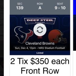 TEXANS vs Cleveland Browns