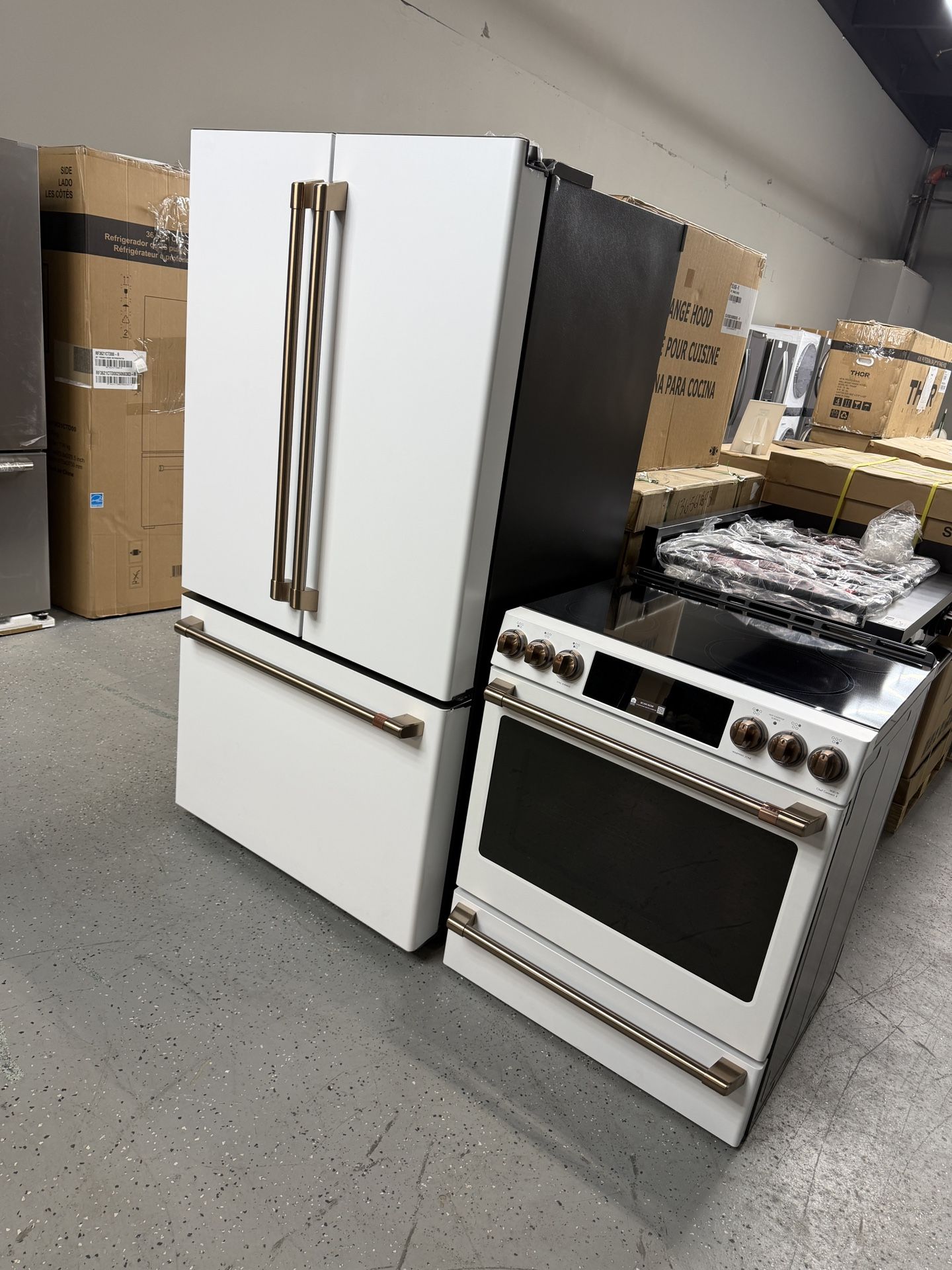 Ge Cafe Set-30 Electric Induction -refrigerator-dishwasher