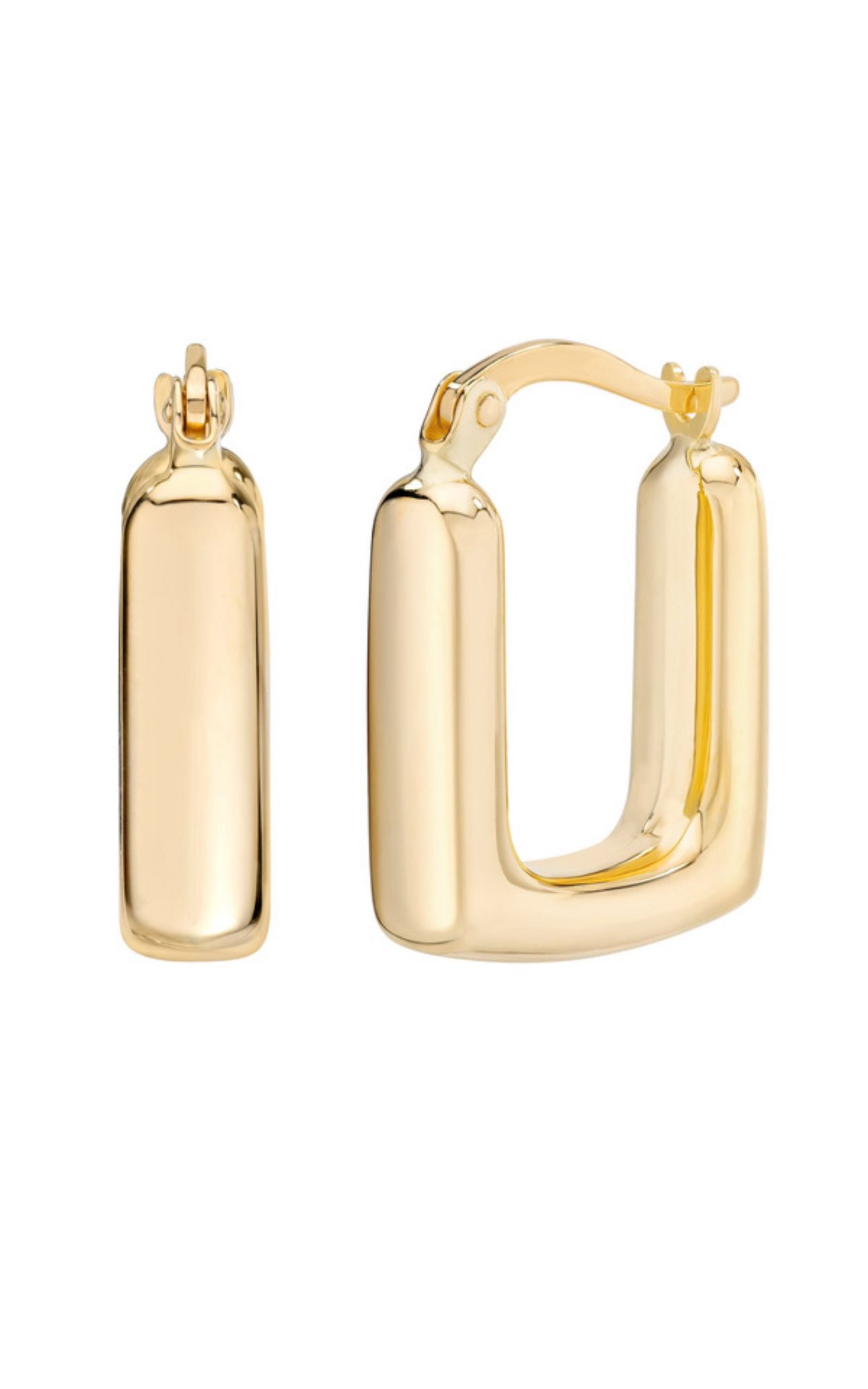 14k Solid Gold Hoop Earrings 
