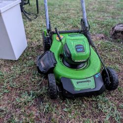 Greenworks Electric Lawn Mower 80V With 1 Battery 