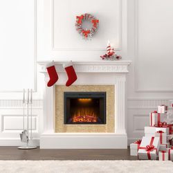 Electric Fireplace Insert 33 in. 750-Watt/1500-Watt New In Box Retail $390+