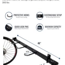 5-Bike Garage Wall Rack – Like New