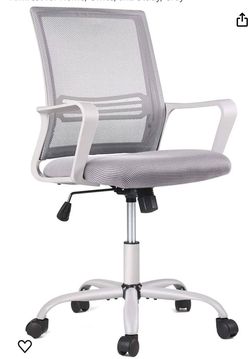 Smugdesk Ergonomic Mid Back Breathable Mesh Swivel Desk Chair with Adjustable Height & Lumbar support NEW
