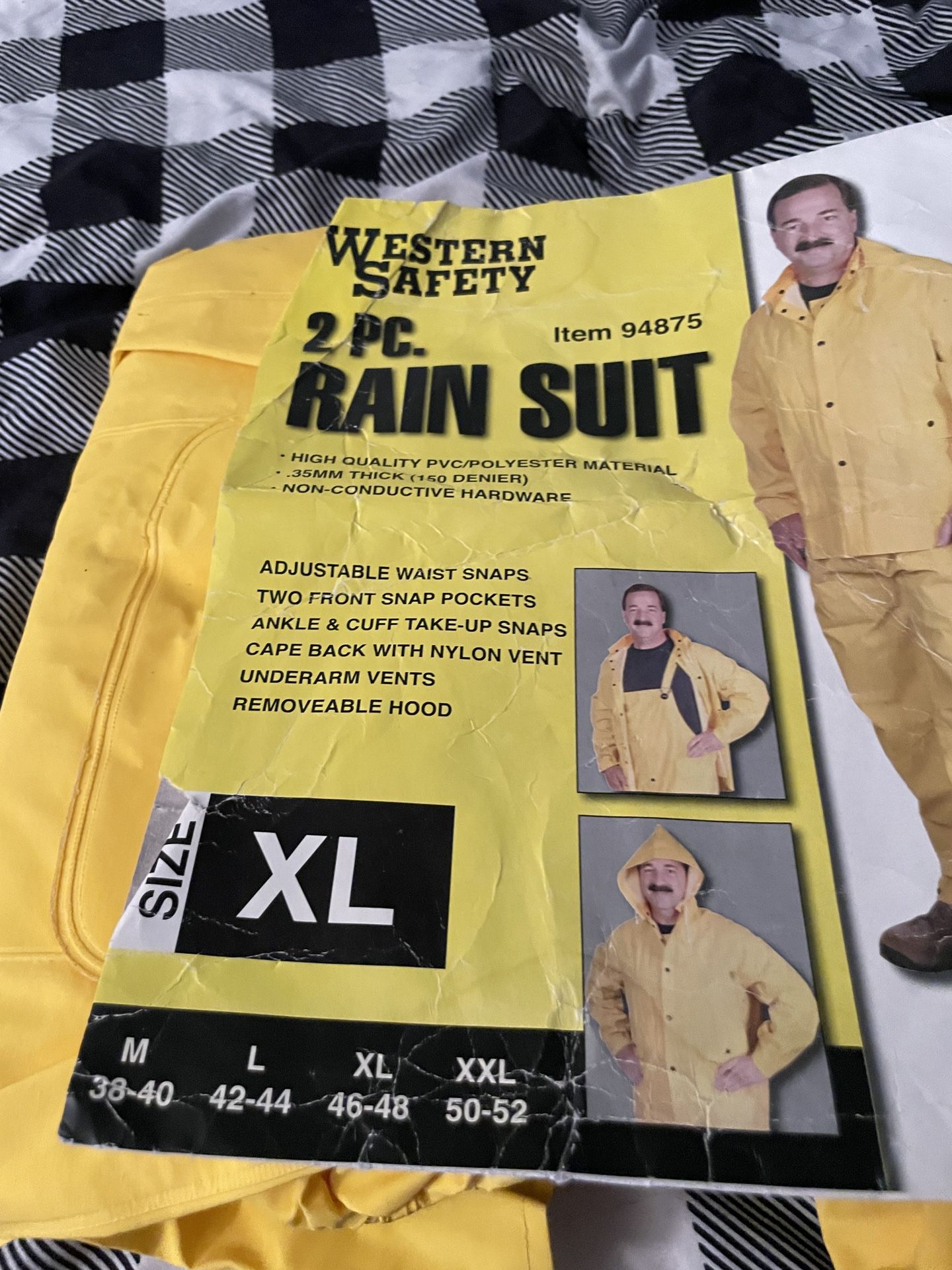 2 Pc Rain Suit  Xl 