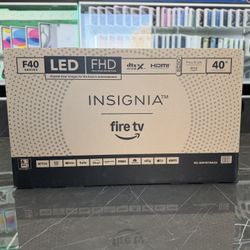 Insignia Fire Smart Tv 40” ((Take It Home In Payments/ llévatelo a casa en pagos) 