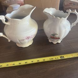 Vintage Pitcher Set Both For $10