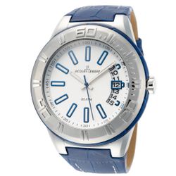 JACQUES LEMANS Miami Men's Watch blue leather strap