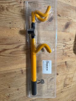 NEW Steering Wheel Lock with Keys Yellow