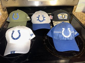 5 Indiana Colts Hats Like New One Size Fits All 3 Snap Backs