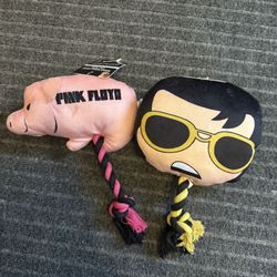 2 DOG TOYS ELVIS & PINK FLOYD 