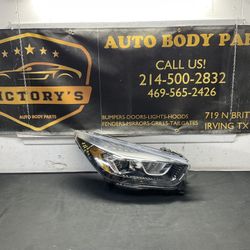 FORD ESCAPE 2017-2019 RH HEADLIGHT OEM HID BLACK BEZEL