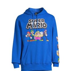 Nintendo Super Mario Bros Men's Graphic Hoodie Sweatshirt XL