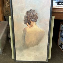 Oil Painting Of Lady