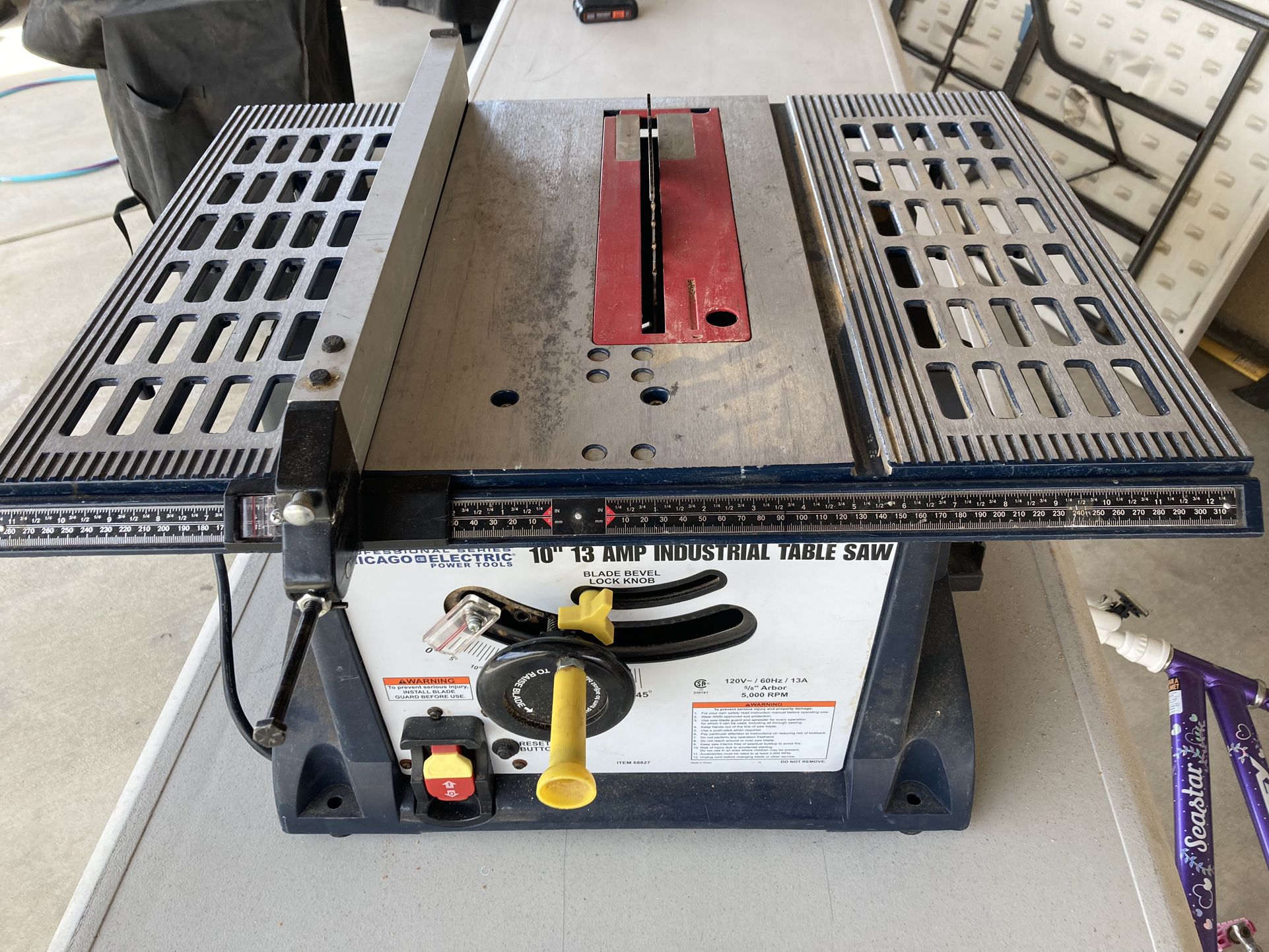 10” 13 Amp Corded Table Saw 