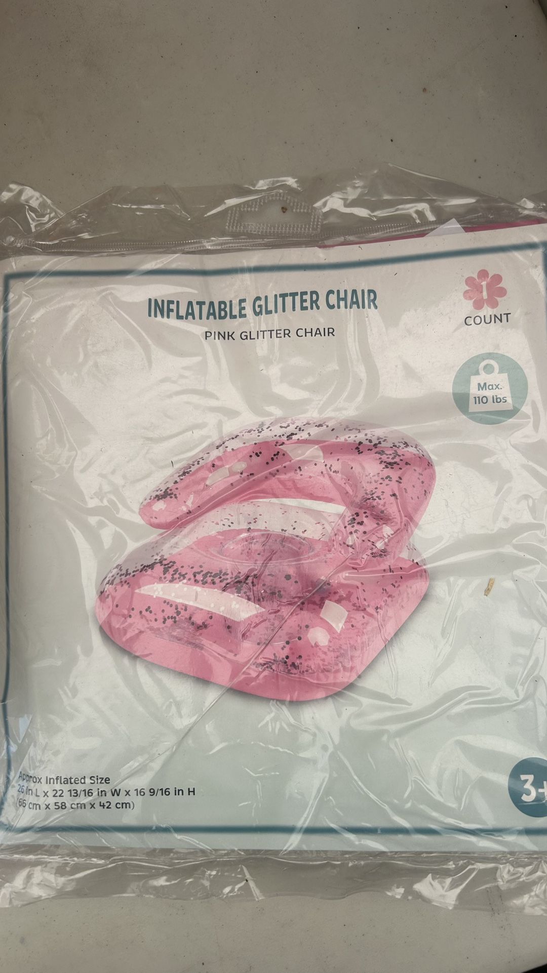 Pink Inflatable Chair. Kids Chair, Decor Room ,