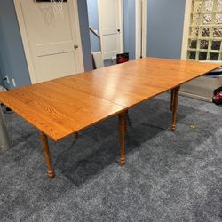 Solid Wood Expandable Dining Table 