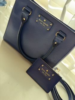 Kate Spade Crossbody navy blue with matching card wallet