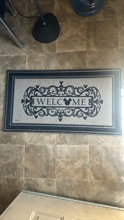 DISNEY WELCOME DOORMAT 20X36