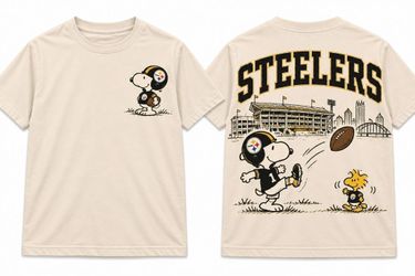 Pittsburgh Steelers Snoopy Peanuts Graphic T-Shirt