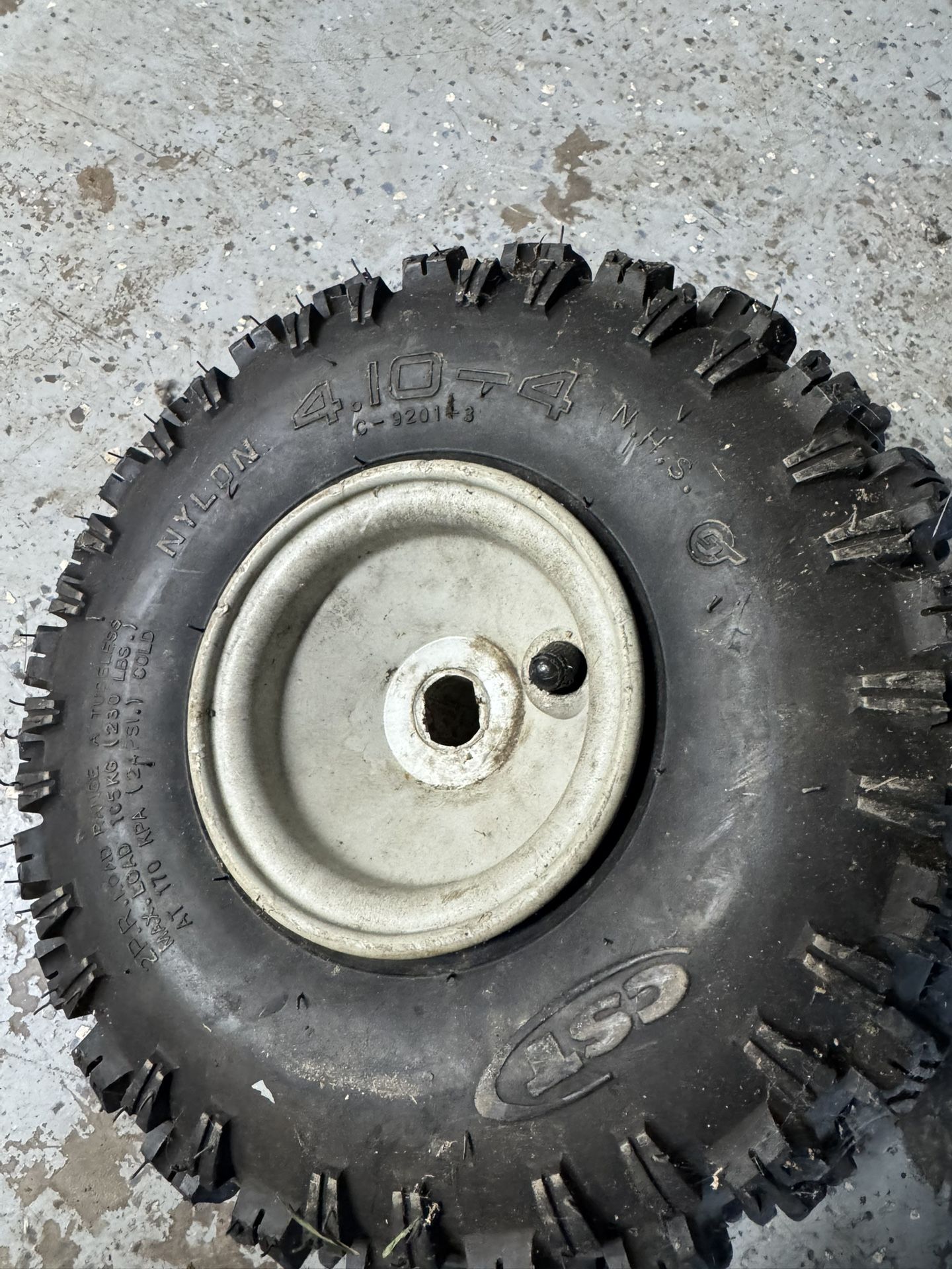 Snowblower Wheel And Tire 4.10 x 4. You Must Pick Up