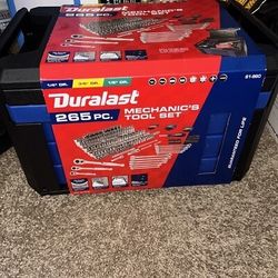 Duralast 1/4in, 3/8in and 1/2in Drive Mechanics Tool Set, 265 Piece