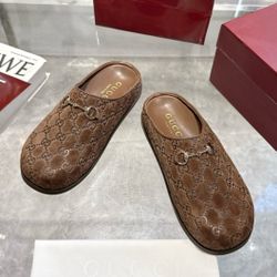 New Calfskin Suede Horsebit Women's Barefoot Mules