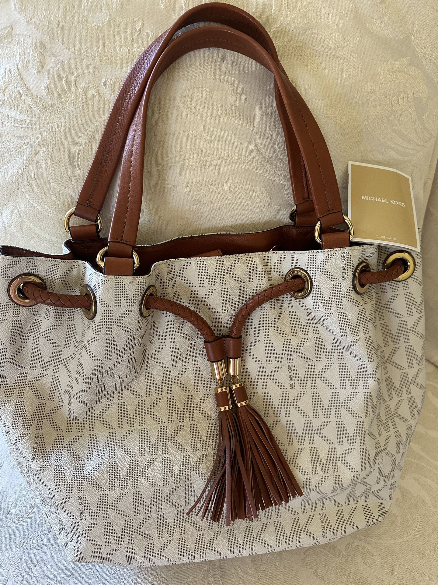 Vintage Michael Kors Large Tote Handbag Satchel Purse.
