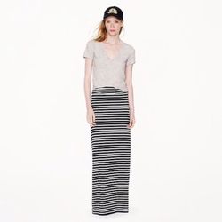 J.crew striped maxi skirt(never worn)