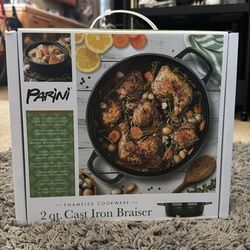 2 qt cast iron braiser