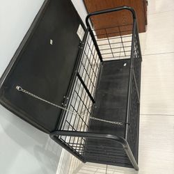 Banca Negra Con Jaula 