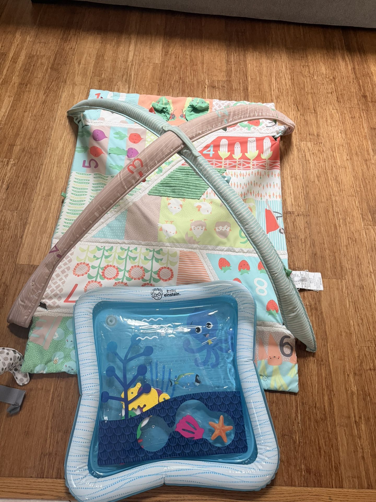 Tummy Time Mat And Water Toy