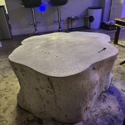 Indoor/Outdoor Stone Coffee Table 