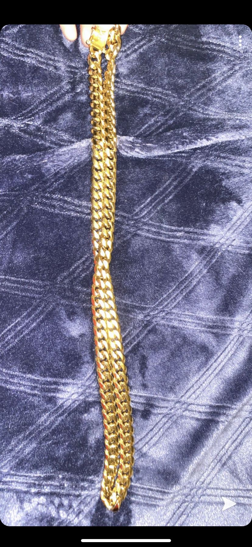 18k gold chain *gold plated