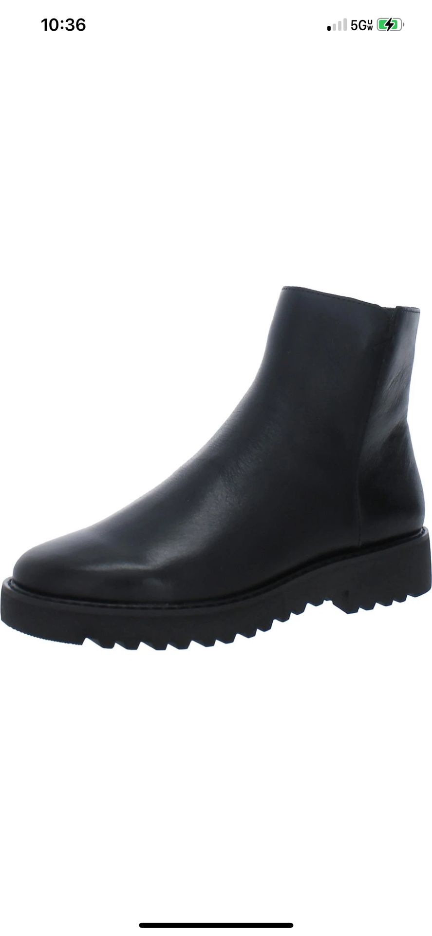 New Franco Sarto Leather Ankle Boots Shoes Size 5