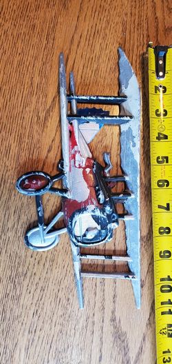 Antique Cast Metal Airplane 