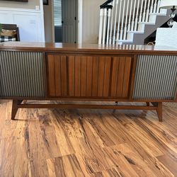 MCM 1960's Record Player Console Cabinet
