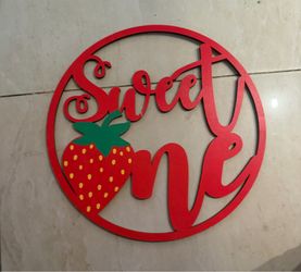 Sweet one celebration sign