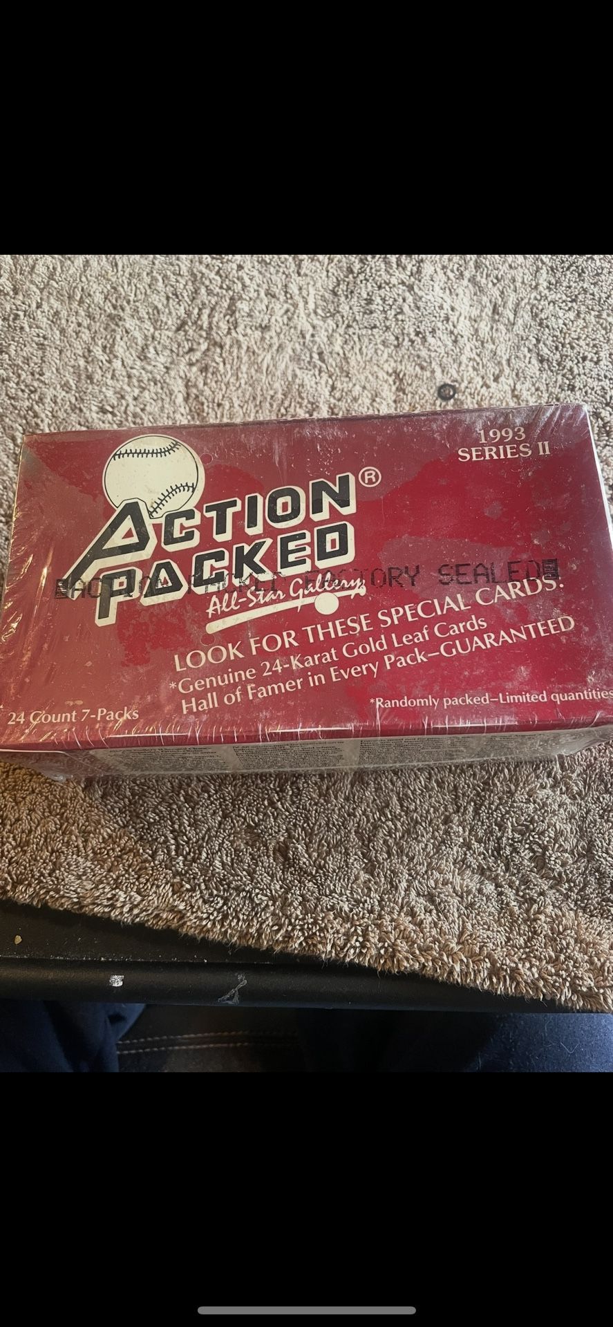 Sealed Box Of Action Packed 1993 Trading Cards